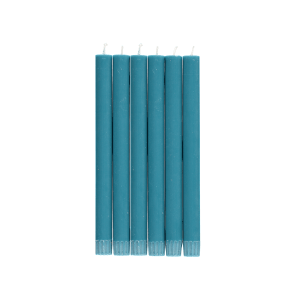 純色晚餐蠟燭- 汽油藍